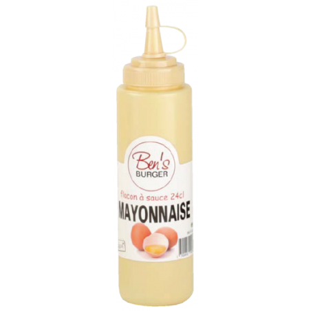LOT DE 3 FLACONS A SAUCE 24CL "BEN'S BURGER" MAYONNAISE ARD'TIME BB-FLACMA