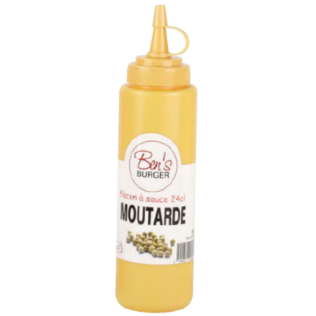 LOT DE 3 FLACONS A SAUCE 24CL "BEN'S BURGER" MOUTARDE ARD'TIME BB-FLACMO