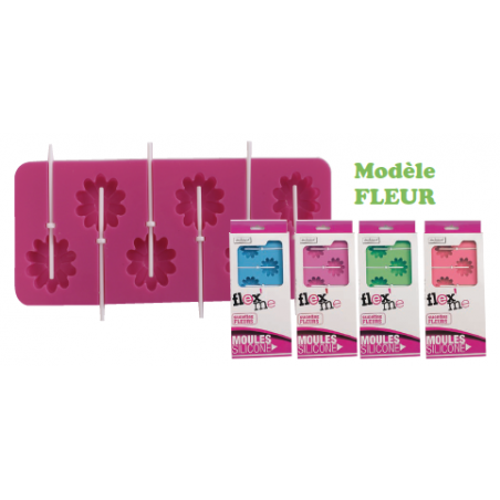 MOULE A SUCETTES EN FORME DE FLEUR FM-SUFL