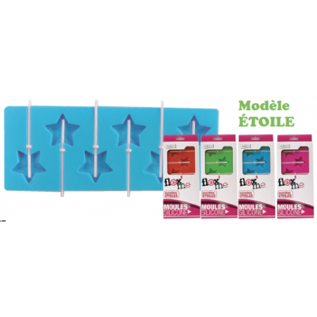 MOULE A SUCETTES EN FORME D'ETOILE FM-SUET