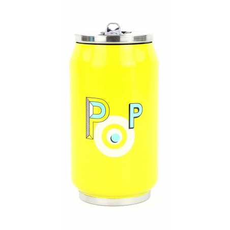 CANETTE ISOTHERME 280ML "POP" JAUNE YOKO DESIGN 1637/8088