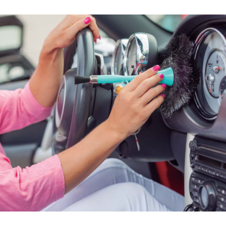 PLUMEAU STATIQUE POUR VOITURE ROSE VIGAR 741