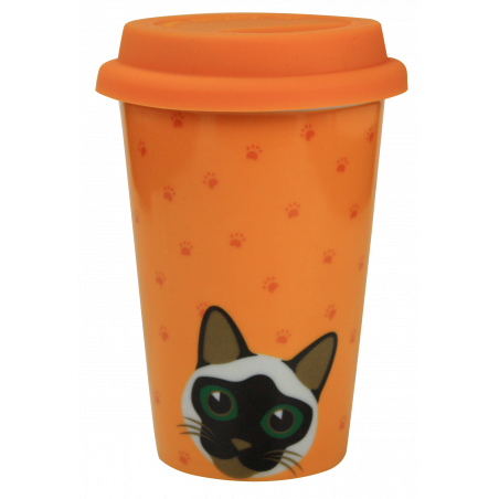 LOT DE 6 MUGS AVEC COUVERCLE " FISH AND CATS " ARD'TIME FCSTAR