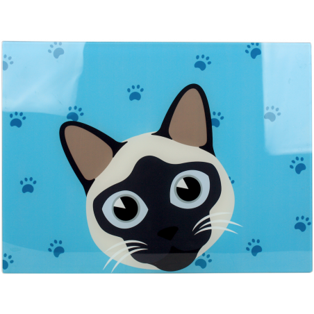 LOT DE 2 PLANCHES EN VERRE " FISH AND CATS " ARD'TIME FCPLAGM