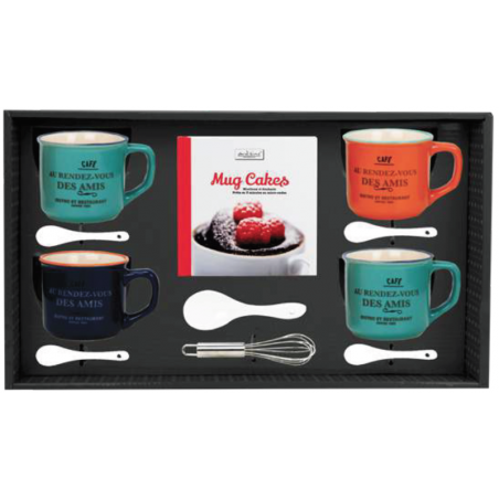 COFFRET PETIT MUG CAKES "AU RDV DES AMIS" ARD'TIME RDV-LT4MU