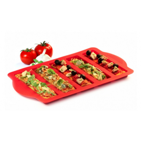 PIZZA PARTY SILICONE PLATINIUM ROUGE YOKO DESIGN 1236