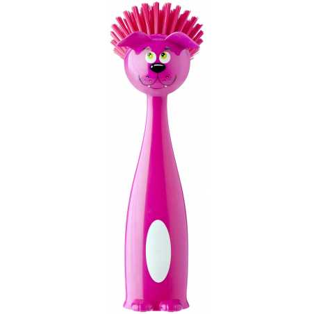 BROSSE VAISSELLE CHIEN ROSE VIGAR 4909