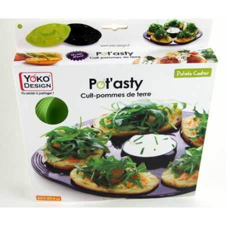 POT'ASTY CUIT POMMES DE TERRE SILICONE PLATINIUM VERT YOKO DESIGN 1187